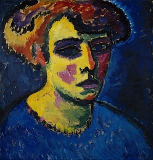 Alexej von Jawlensky Frauenkopf  Wandbild